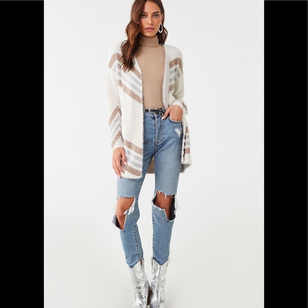 Fuzzy cardigan